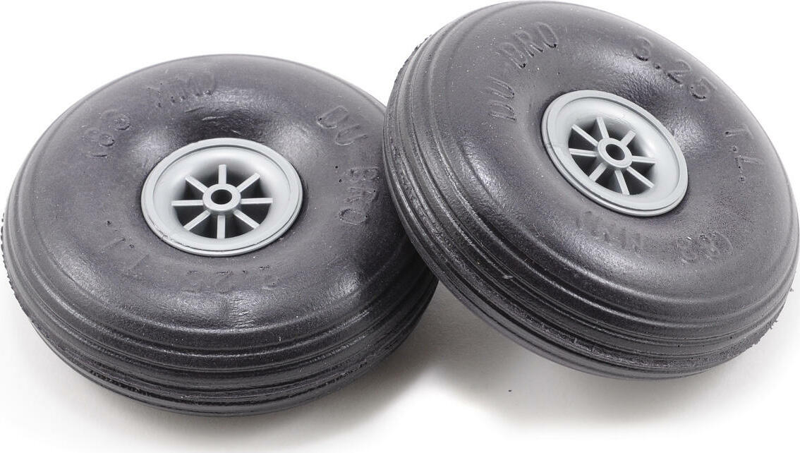 DuBro 3-1/4" Treaded Lite Wheel (2)