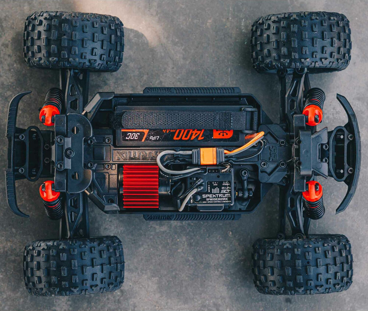 1/18 GRANITE GROM MEGA 380 Brushed 4X4 Monster Truck RTR with Battery & Charger, Blue