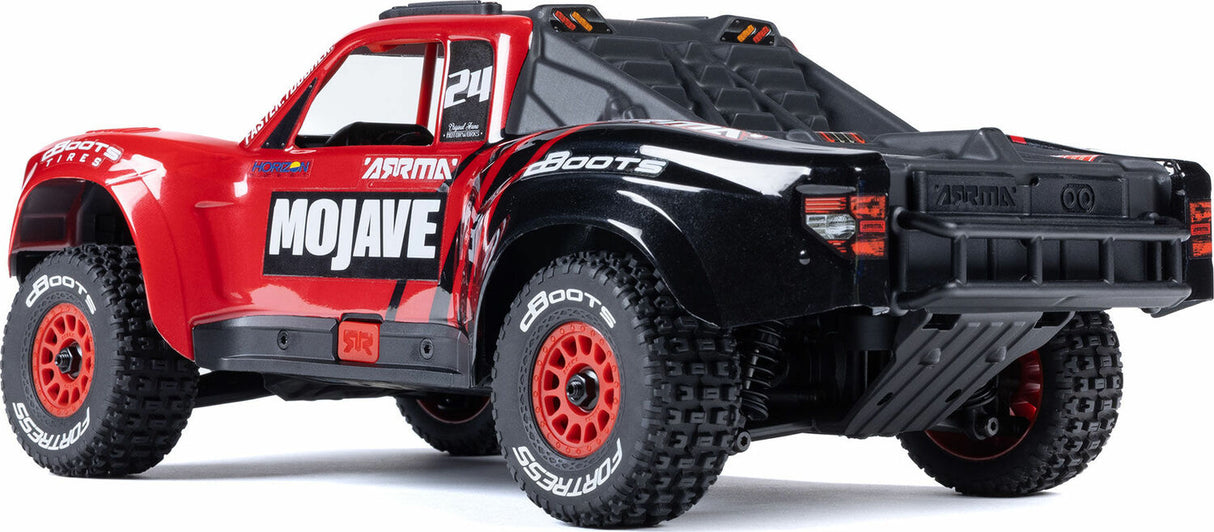 MOJAVE GROM MEGA 380 Brushed 4X4 Small Scale Desert Truck RTR with Battery & Charger, Red/Black