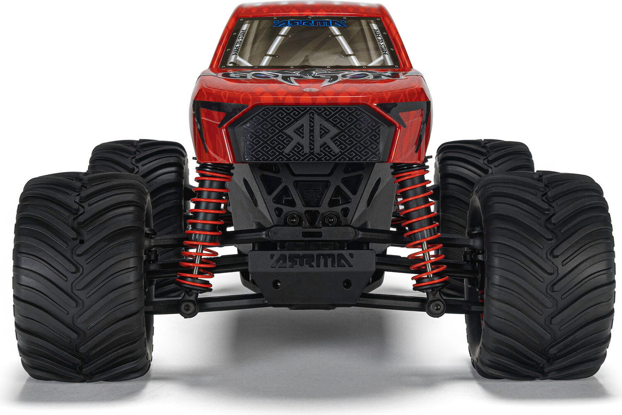 1/16 GORGON GROM 4X4 RTR Brushed Monster Truck (Battery & Charger Included), Red
