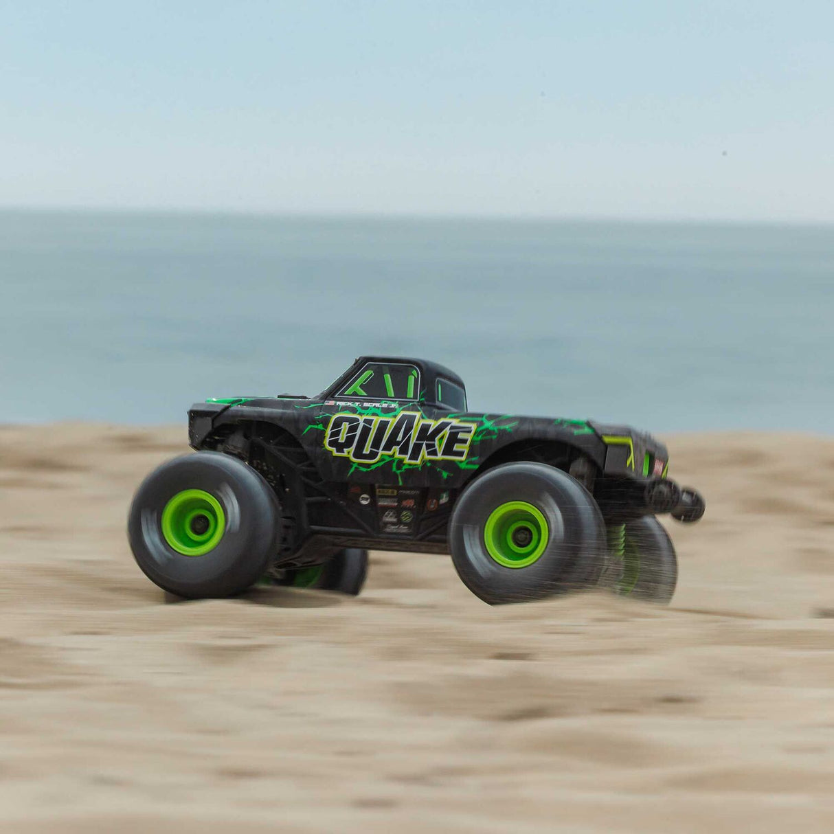 1/16 QUAKE GROM 4X4 RTR Brushed Monster Truck (Battery & Charger Included), Green