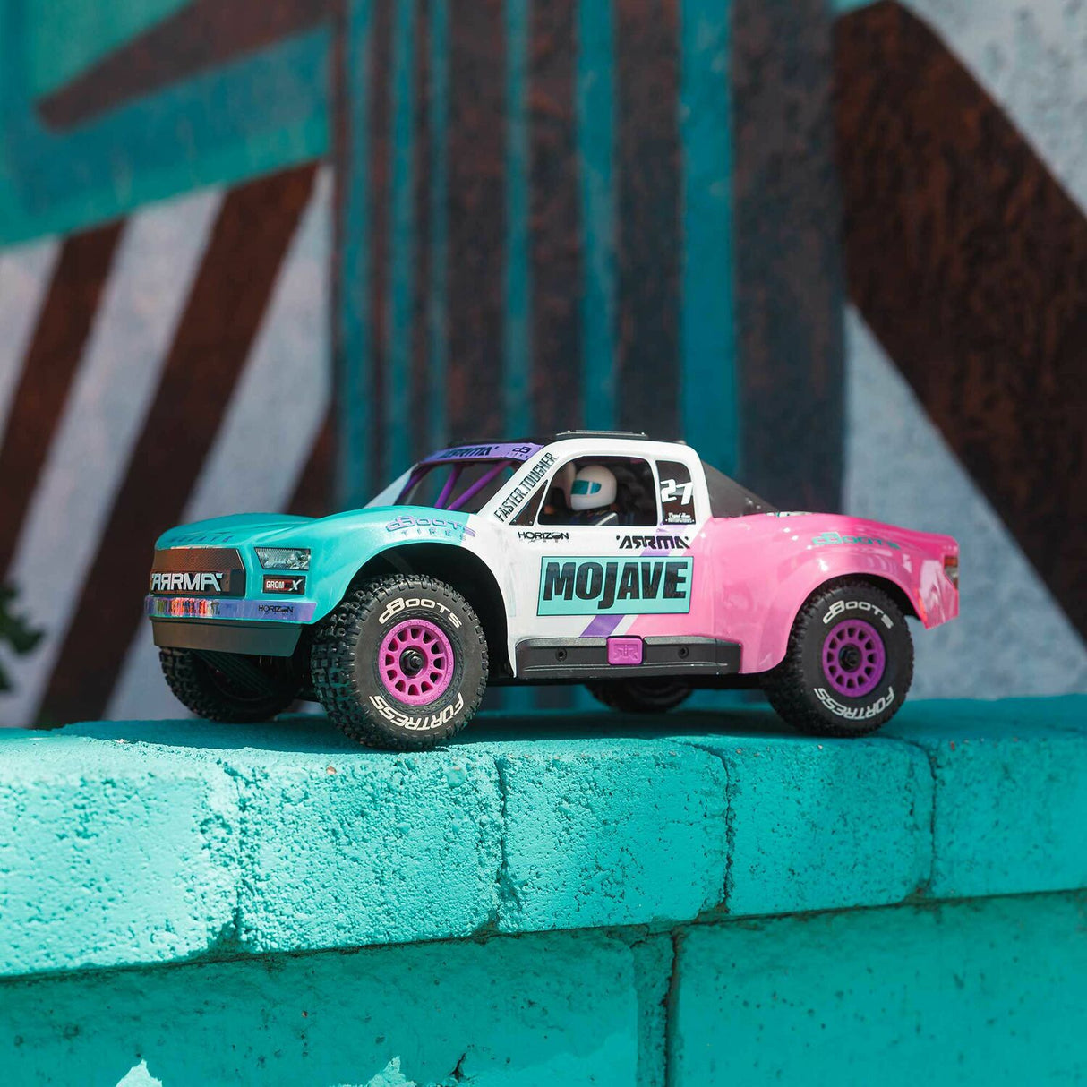 MOJAVE GROM 223S BLX Brushless 4X4 Small Scale Desert Truck RTR with DSC (Battery & Charger included), Teal