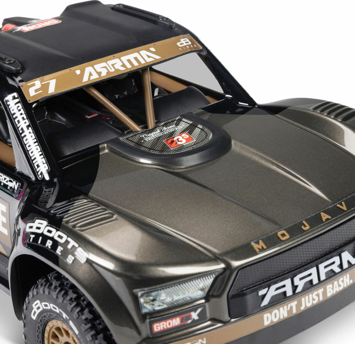 MOJAVE GROM 223S BLX Brushless 4X4 Small Scale Desert Truck RTR with DSC, Black