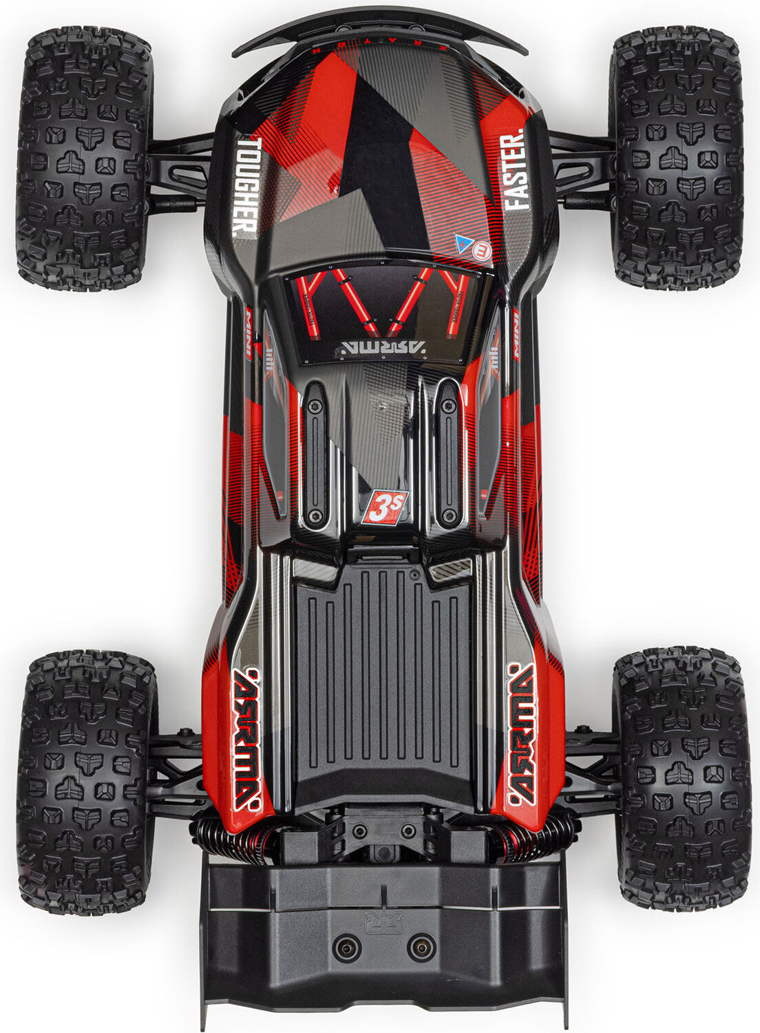 1/16 MINI KRATON 3S DSC 4X4 RTR Brushless Speed Truck, Black/Red