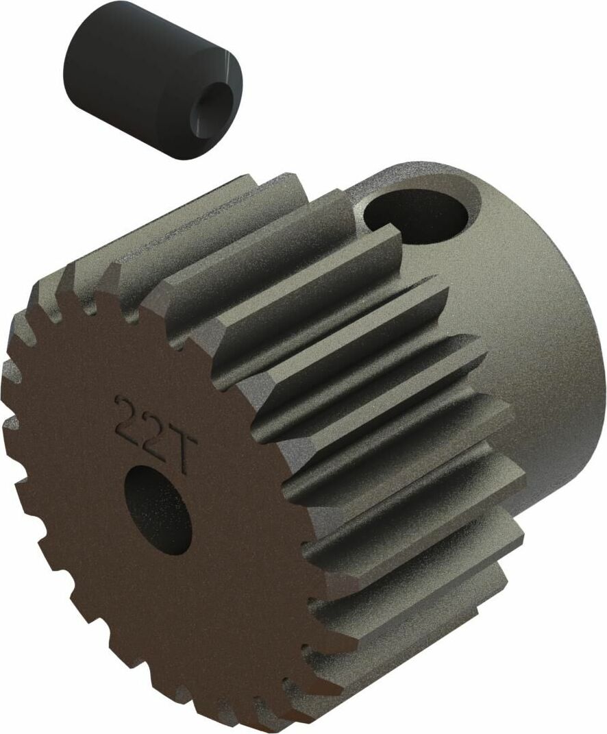 Pinion Gear 22T 0.5 MOD CNC 2.3mm Bore