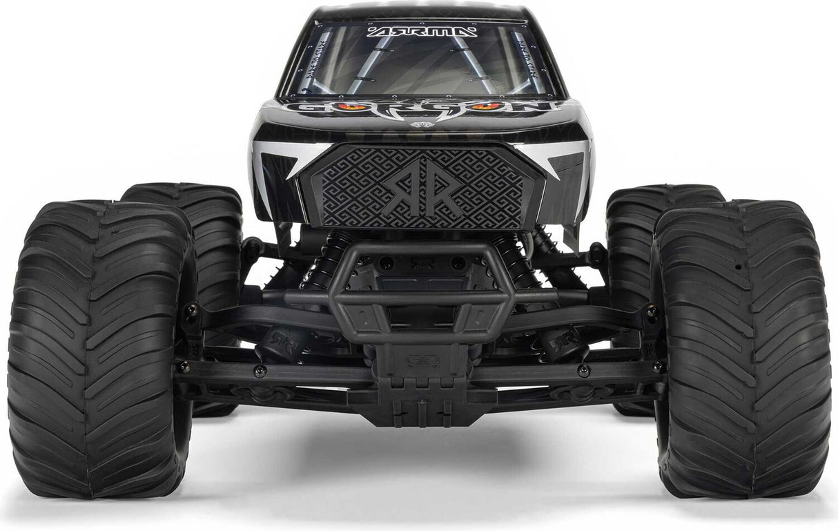 1/10 GORGON 2WD RTR Brushed Monster Truck (Battery & Charger Included), Gun Metal