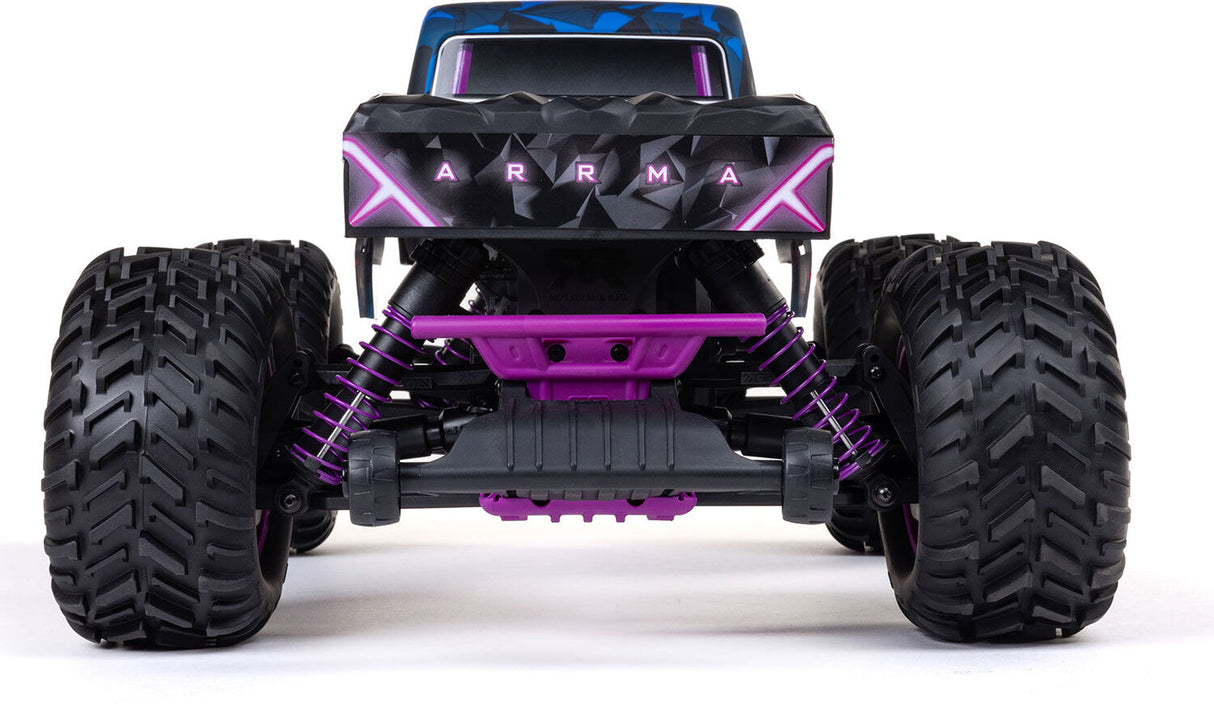 1/10 QUAKE 223S DSC 2WD RTR Brushless Monster Truck, Purple