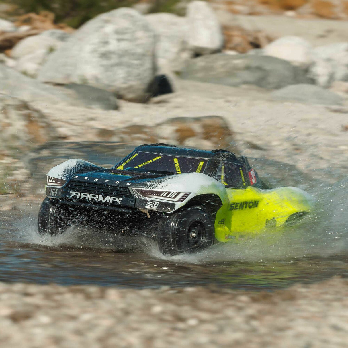 1/10 SENTON 223S BLX Brushless 4X4 Short Course Truck RTR with DSC, Yellow