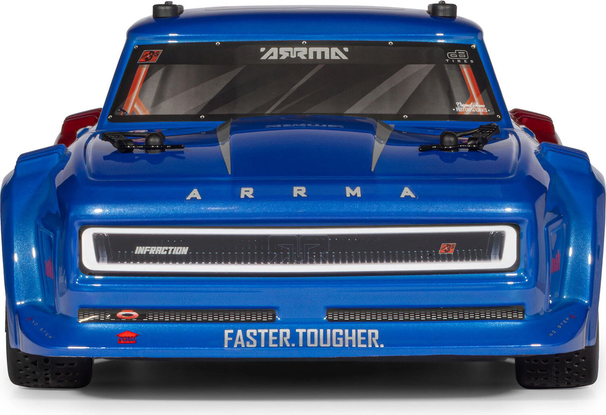 1/8 INFRACTION 223S DSC 4X4 RTR Brushless All-Road Street Bash Truck, Blue/Red