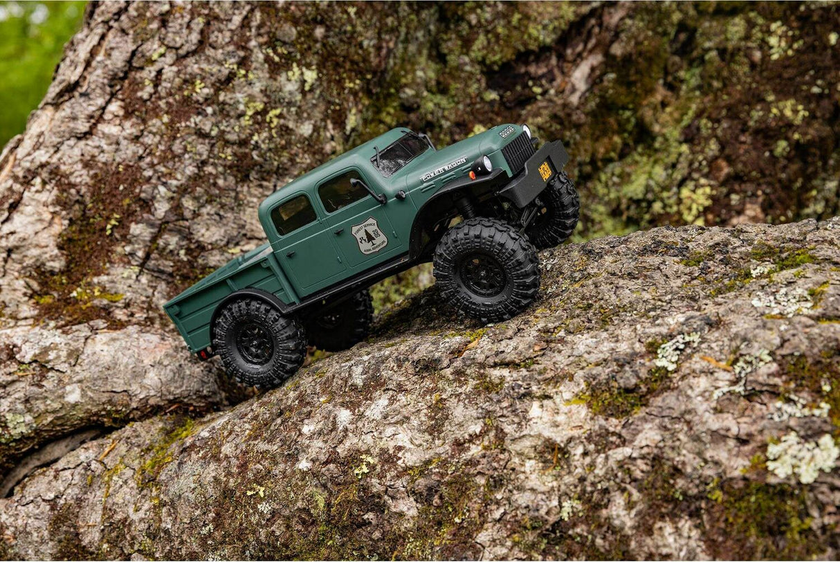 1/24 SCX24 Dodge Power Wagon 4WD Rock Crawler Brushed RTR, Green