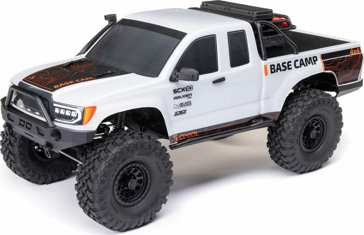 1/10 SCX10 III Base Camp 4X4 Rock Crawler Brushed RTR, White