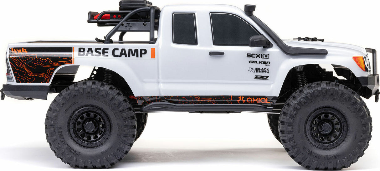 1/10 SCX10 III Base Camp 4X4 Rock Crawler Brushed RTR, White