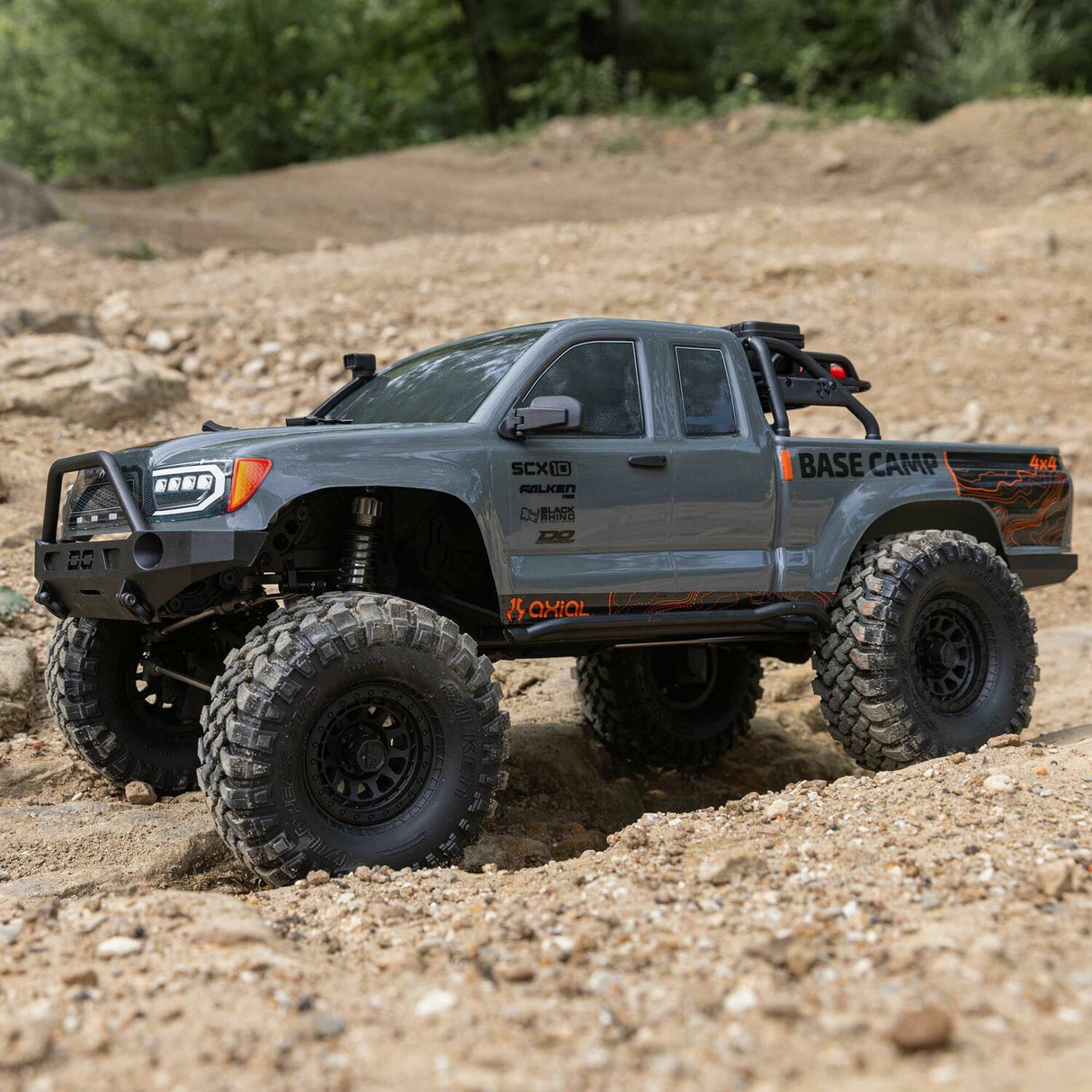 1/10 SCX10 III Base Camp 4X4 Rock Crawler Brushed RTR, Gray