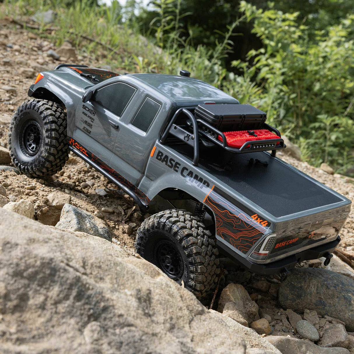 1/10 SCX10 III Base Camp 4X4 Rock Crawler Brushed RTR, Gray