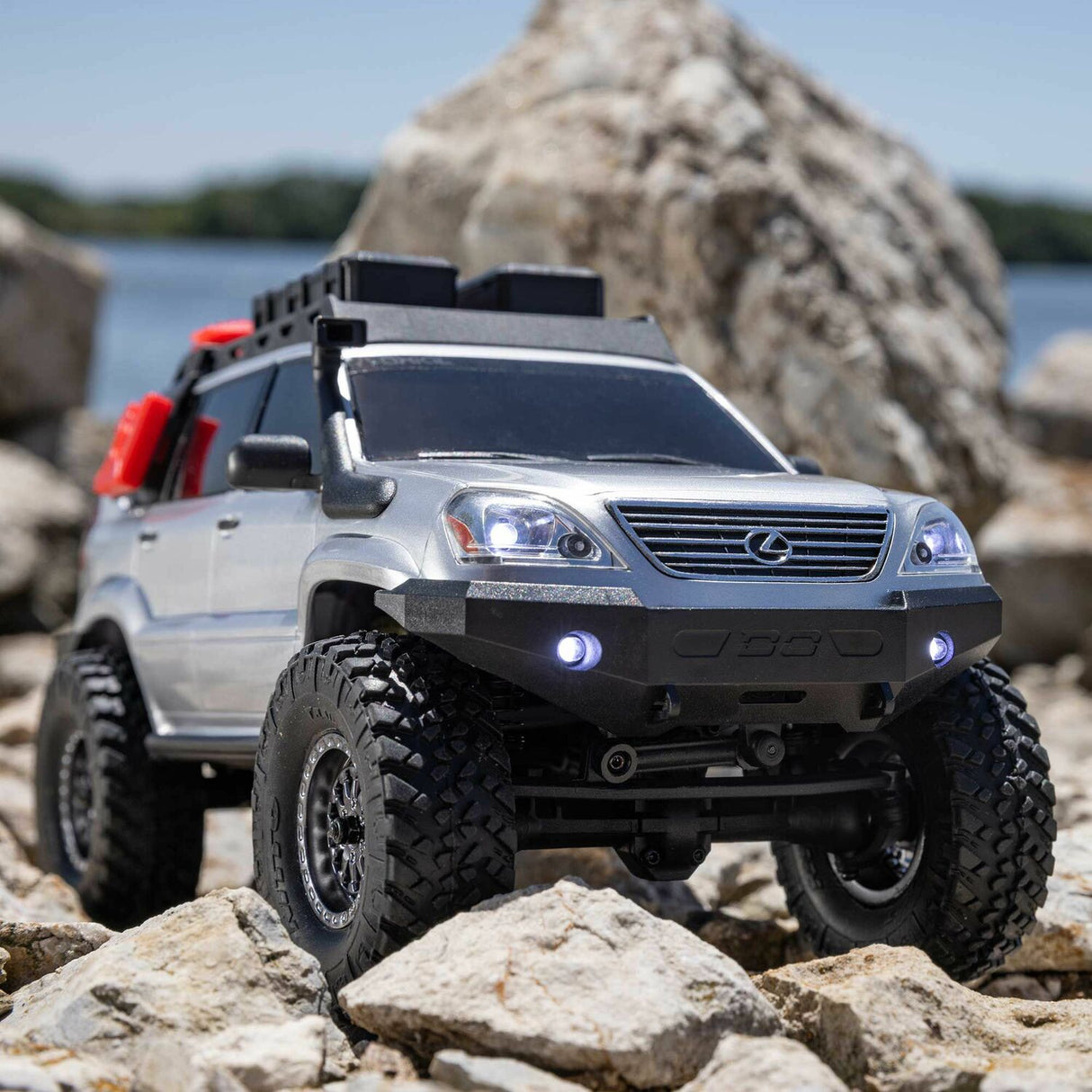 1/24 SCX24 Lexus GX 470 4X4 Rock Crawler RTR, Silver