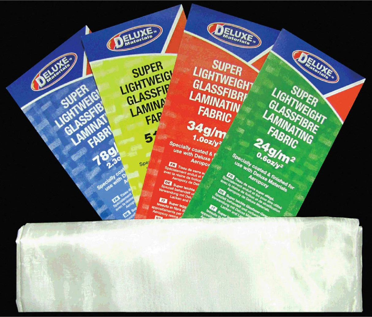 Lightweight Fibreglass Cloth, 1.5 oz, 1 Sq Meter, White
