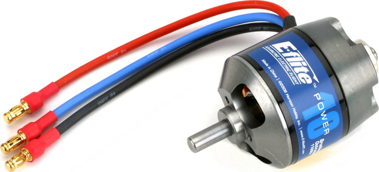 Power 10 Brushless Outrunner Motor, 1100Kv: 3.5mm Bullet