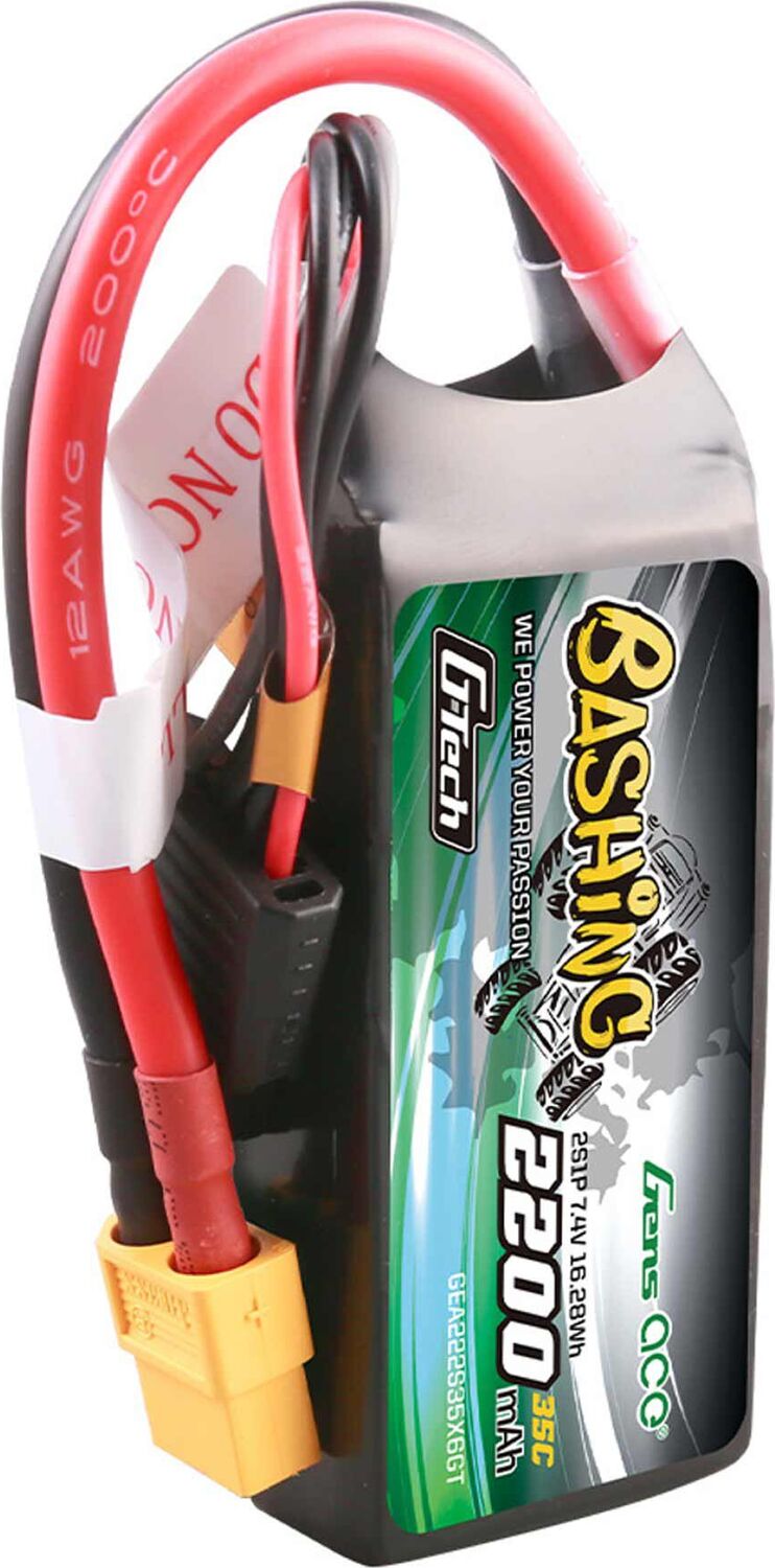 11.1V 2200mAh 3S 35C G-Tech Bashing LiPo Battery: XT60