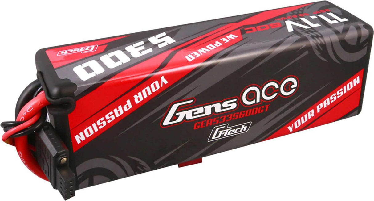 11.1V 5300mAh 3S 60C G-Tech Hardcase LiPo Battery: Deans