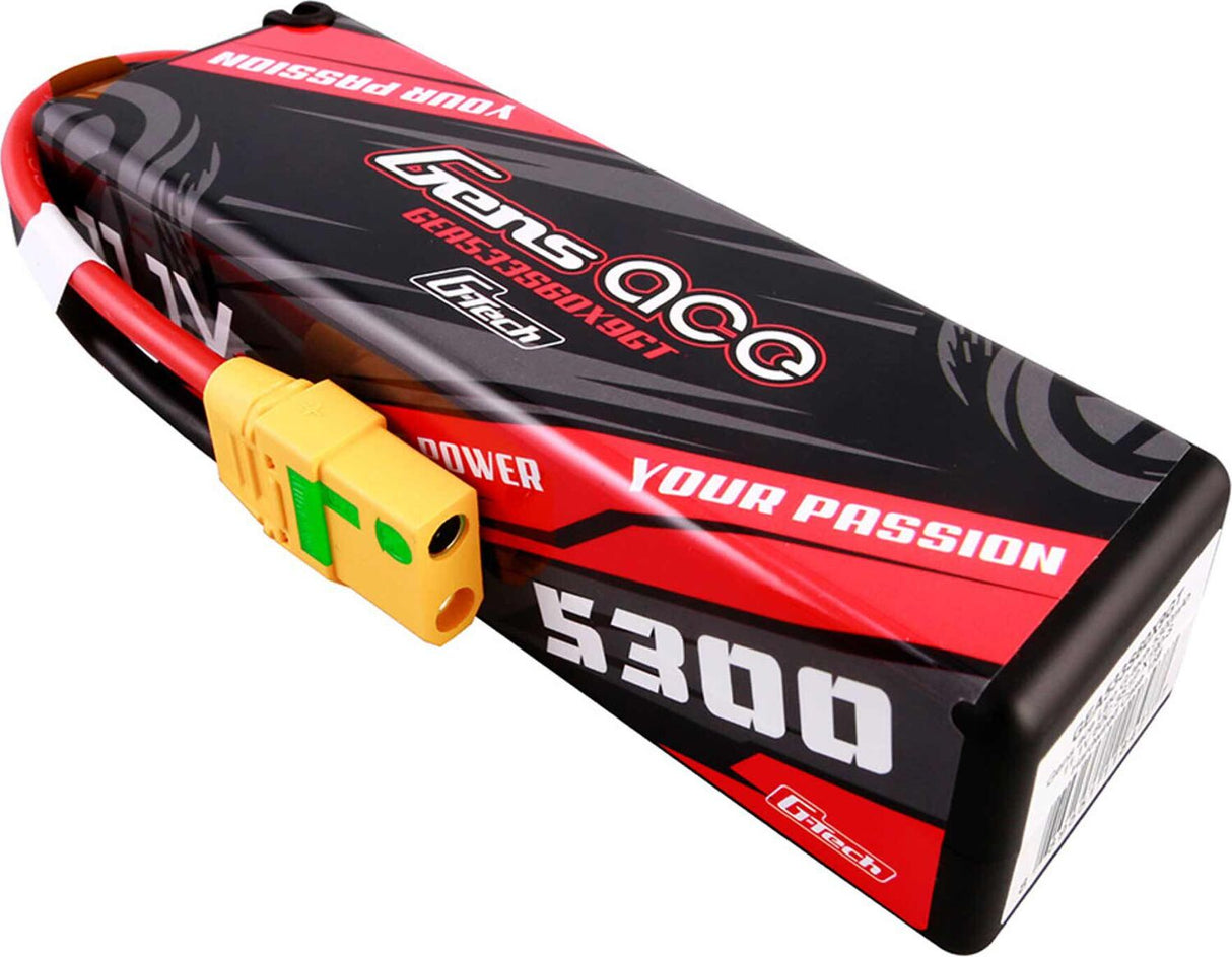 11.1V 5300mAh 3S 60C G-Tech Hardcase LiPo Battery: XT90