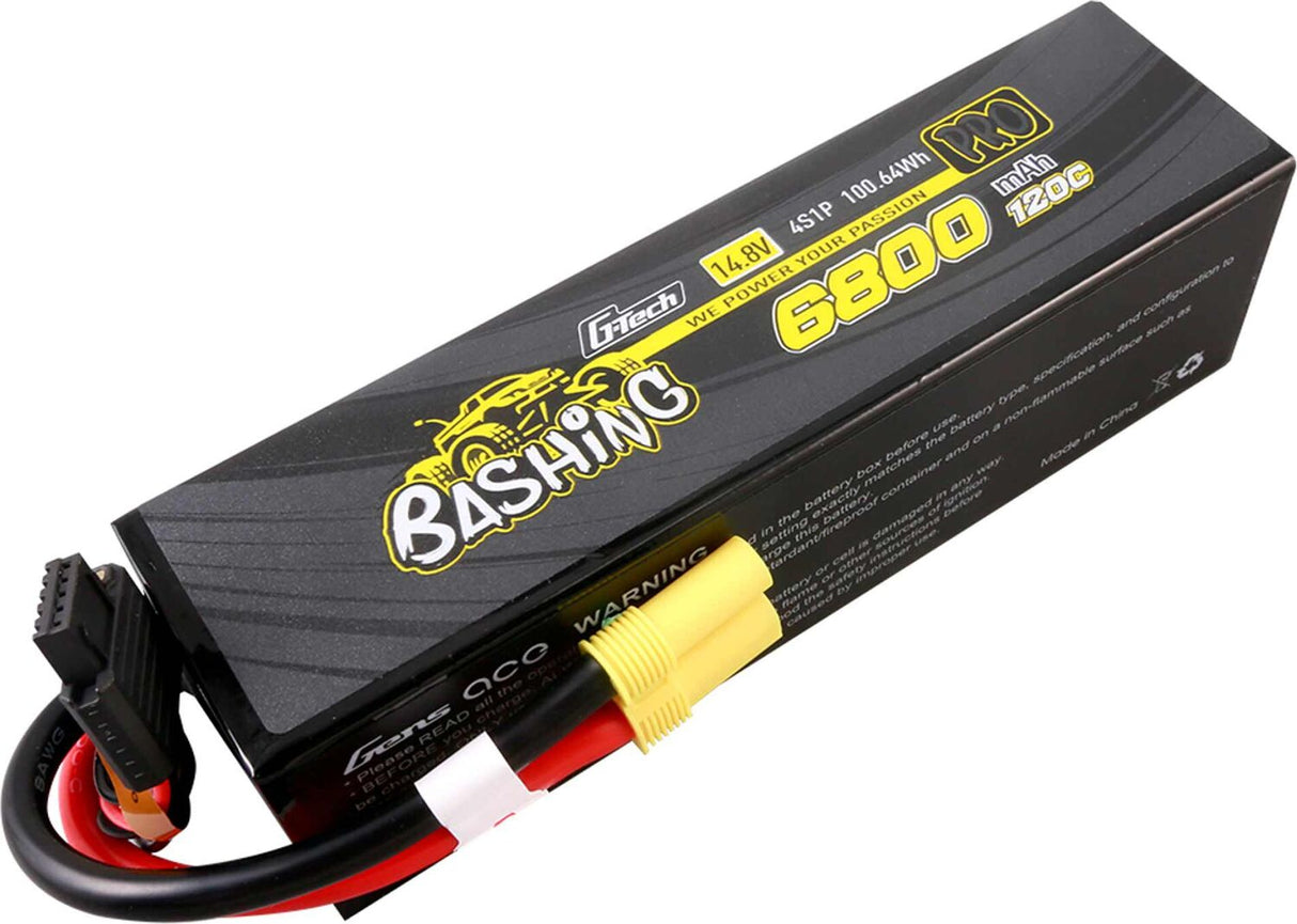 14.8V 6800mAh 4S 120C G-Tech Smart Bashing Hardcase LiPo Battery: EC5