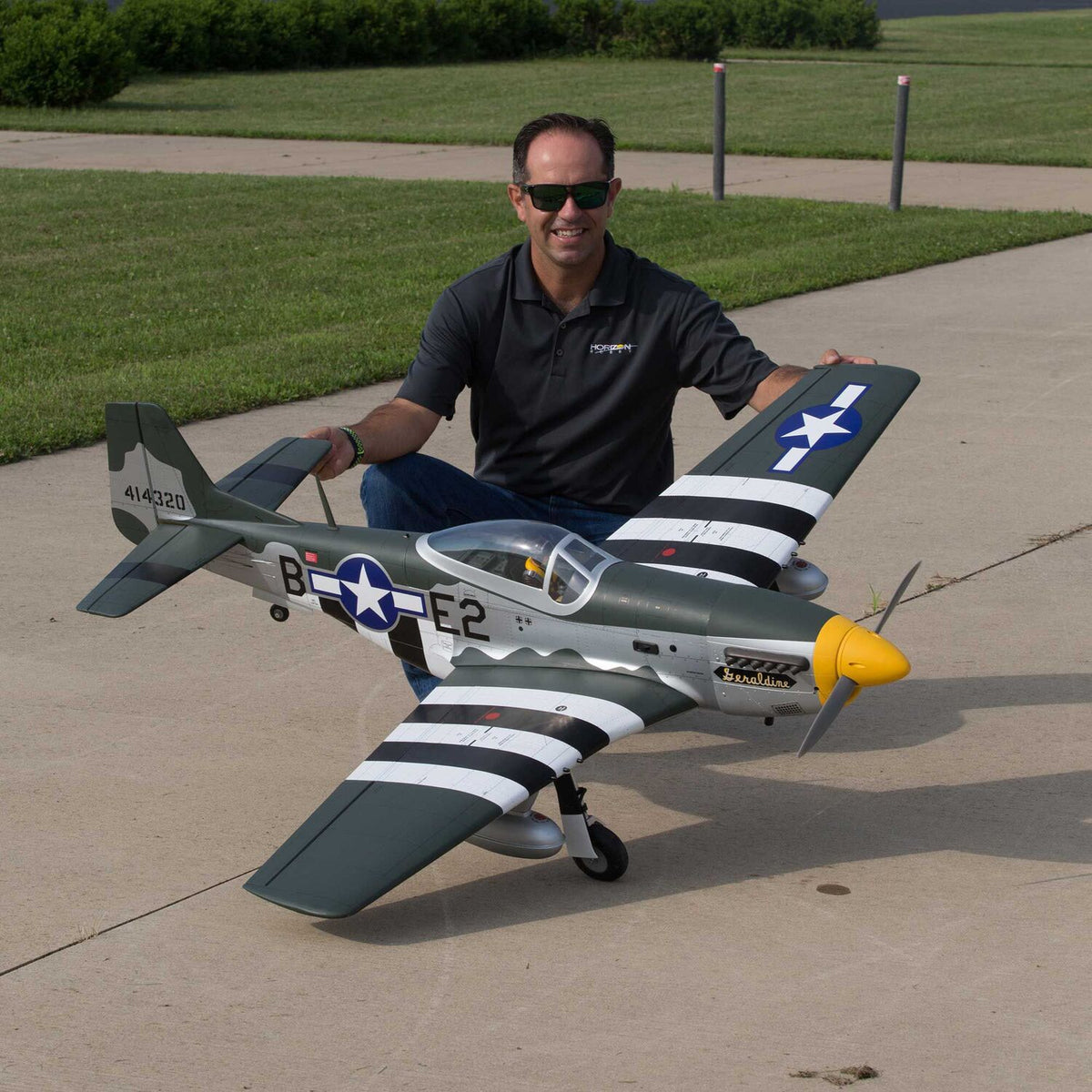 P-51D Mustang 20cc ARF, 69.5" with E-flite Electric Retract Set