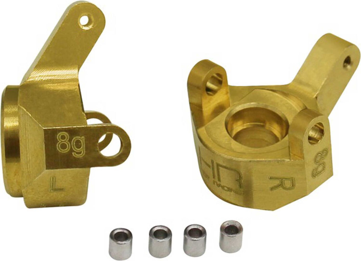 Brass Front Left & Right Steering Knuckles: SCX24