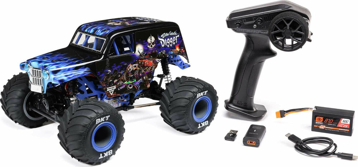 1/18 Mini LMT 4X4 Brushed Monster Truck RTR, Son-Uva Digger