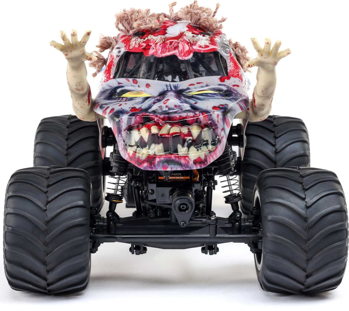 1/18 Mini LMT Zombie 2S 4X4 RTR Brushed Monster Truck (Battery & Charger Included), Red