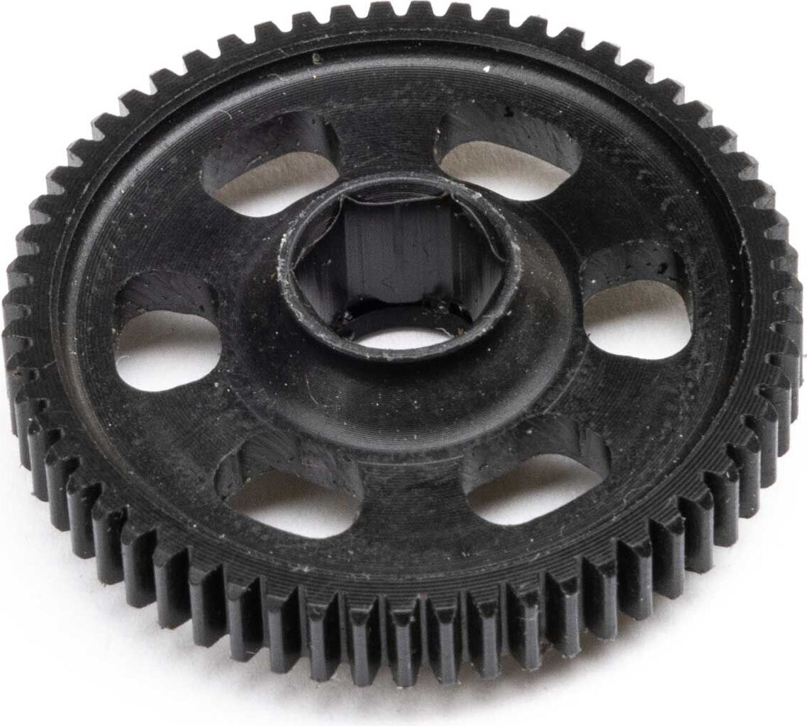 Spur Gear, Machined Delrin, 59T MOD 0.5: GROM