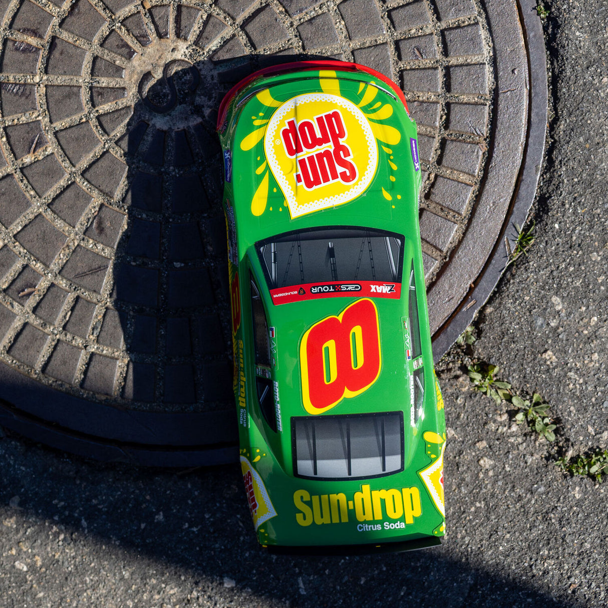 1/12 Asphalt Late Model RC Race Car Dale Earnhardt Jr. No. 8 2025 Sun Drop Chevrolet ZL1 2S AWD On-Road (Battery & Charger Included), Green