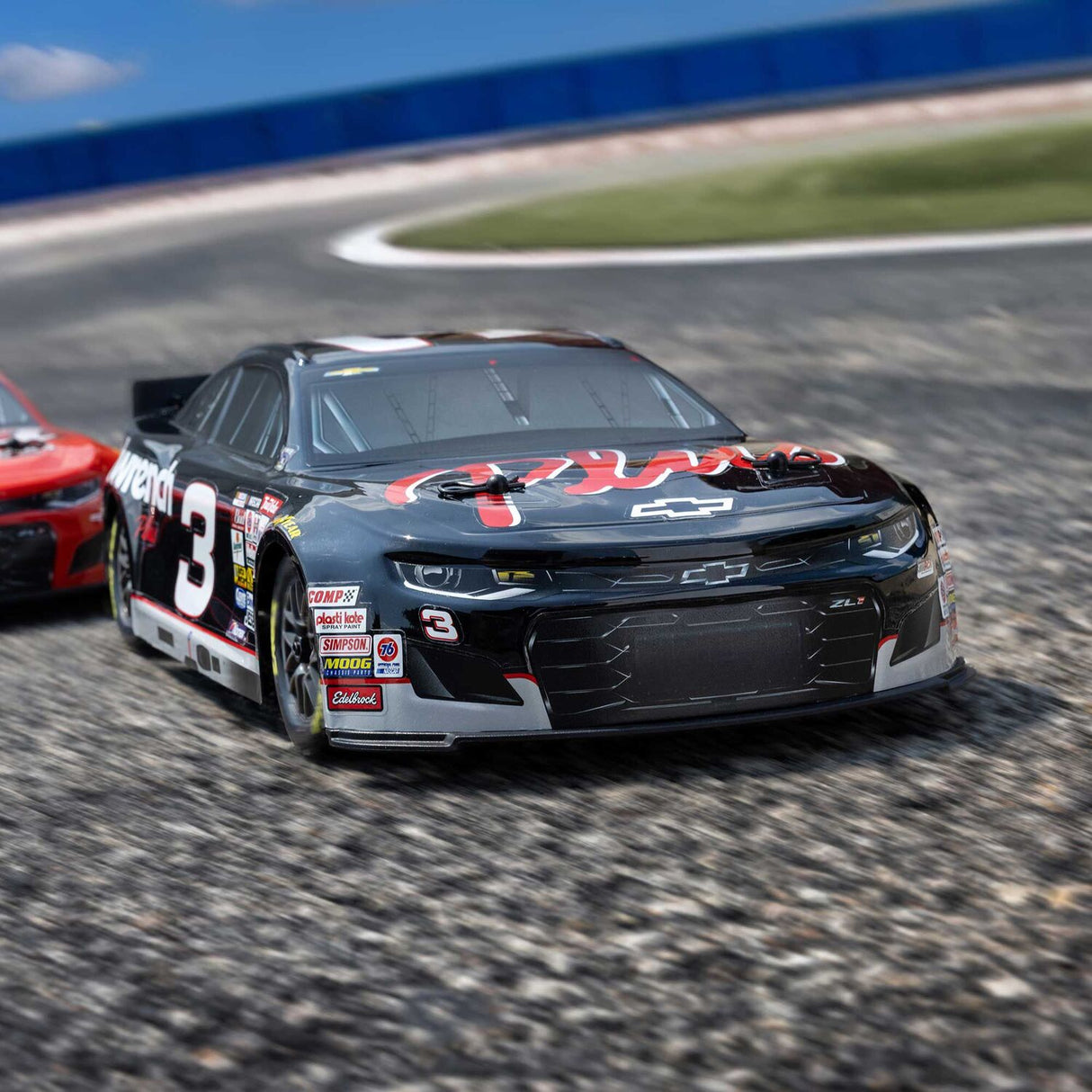 1/12 NASCAR RC Racecar RCR No. 3 GM Goodwrench Chevrolet ZL1 2S AWD RTR Brushed On-Road (Battery & Charger Included), Black