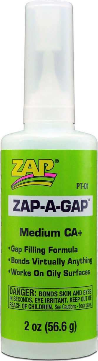 Zap-A-Gap Medium CA+ Glue, 2 oz