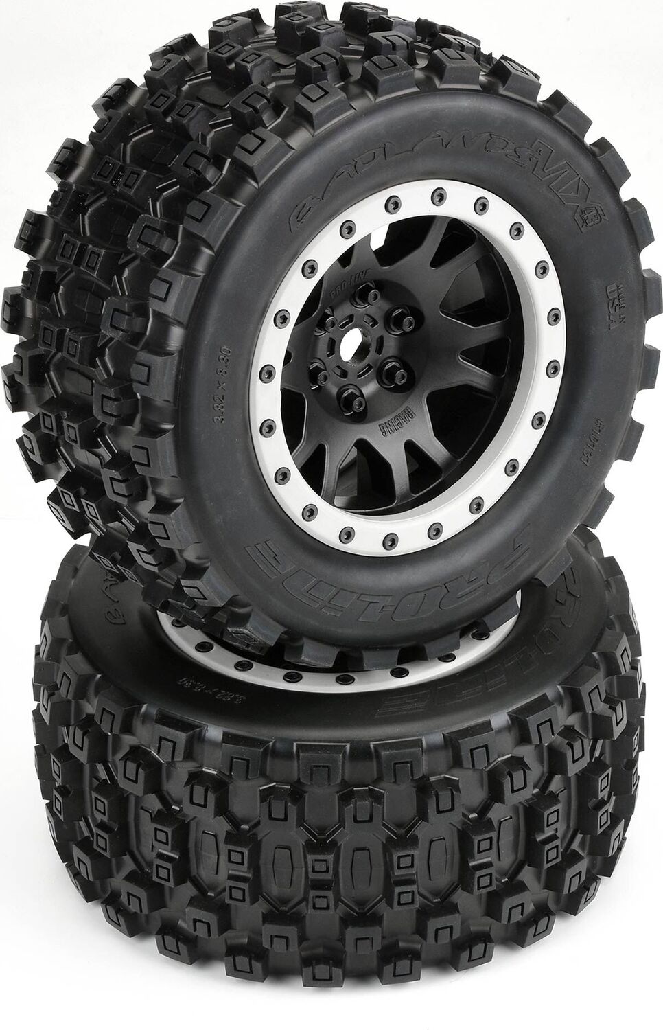 1/5 Badlands MX43 Pro-Loc F/R 1/5 scale monster truck MTD 24mm Blk/Gry Impulse (2)