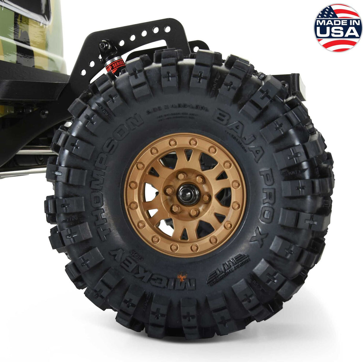 1/10 Limited Edition Mickey Thompson Baja Pro X G8 1.9" Crawler Tires Mounted 12mm Bronze Impulse (2)