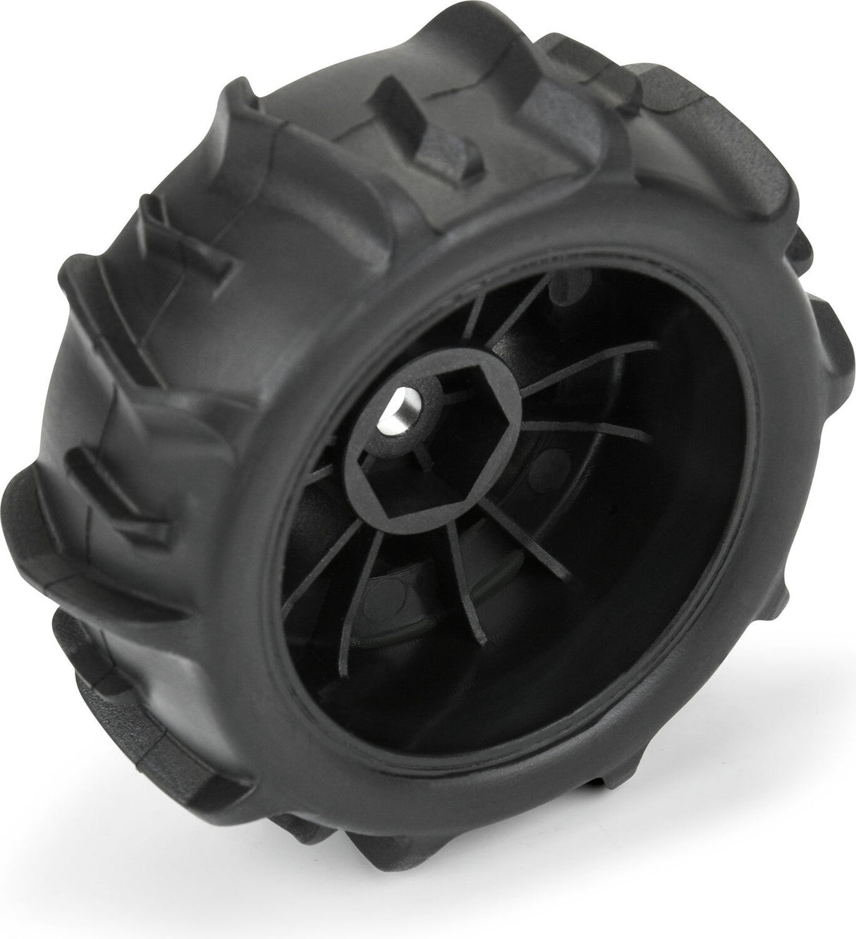 1/16 Dumont F/R Tires MTD 12mm Silver Impulse (4): Mojave GROM