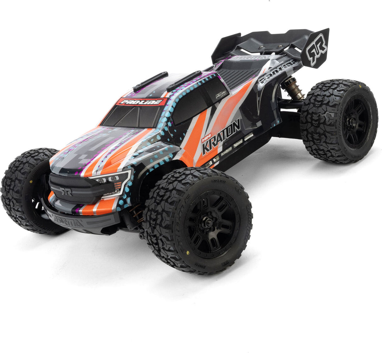 Jaeger Front/Rear MT Tires MTD 12mm Black Split Six (2): ARRMA MINI KRATON