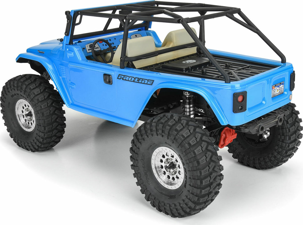 1/10 1979 Toyota Land Cruiser FJ40 Clear Body/Cage 12.3" WB Crawlers
