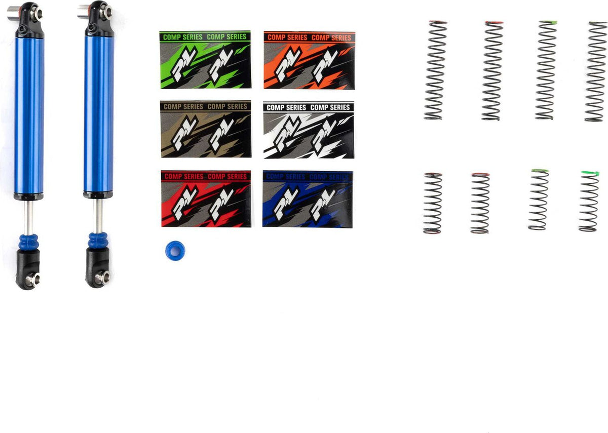 1/10 Pro-Comp Front/Rear (97mm) Scaler Shocks, Blue (2): Rock Crawlers