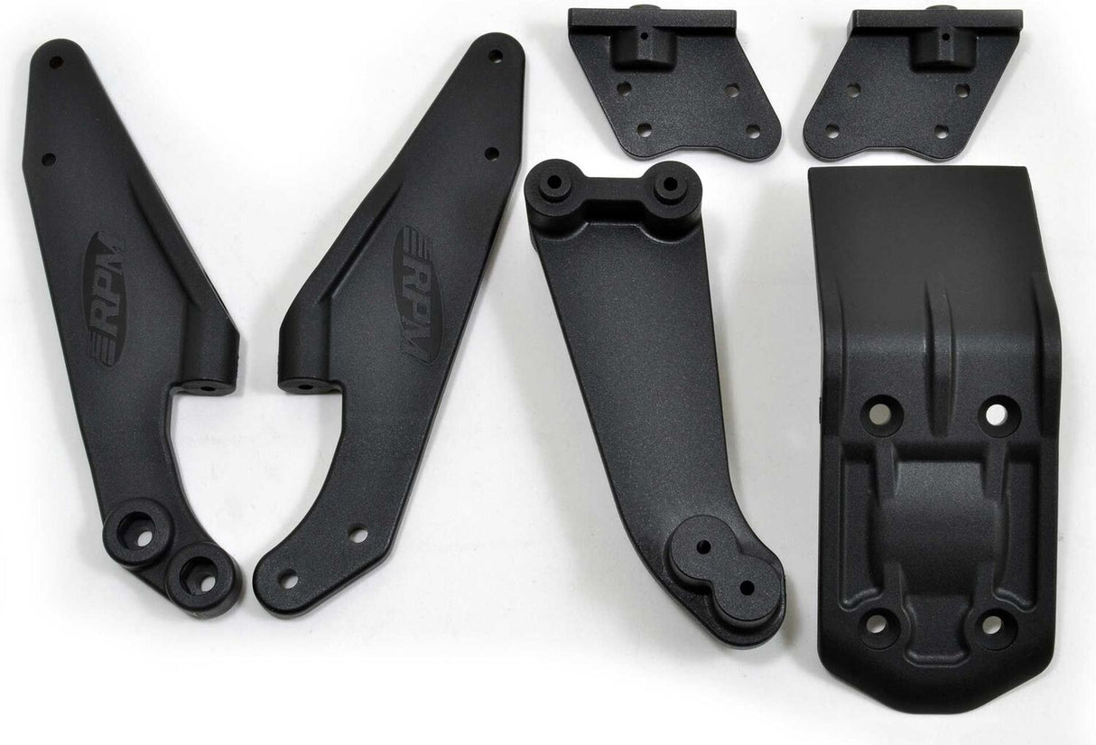 HD v2 Wing Mounts - Black: ARRMA Kraton 6S EXB v2