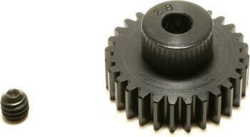 48P Hard Coated Aluminum Pinion Gear, 28T