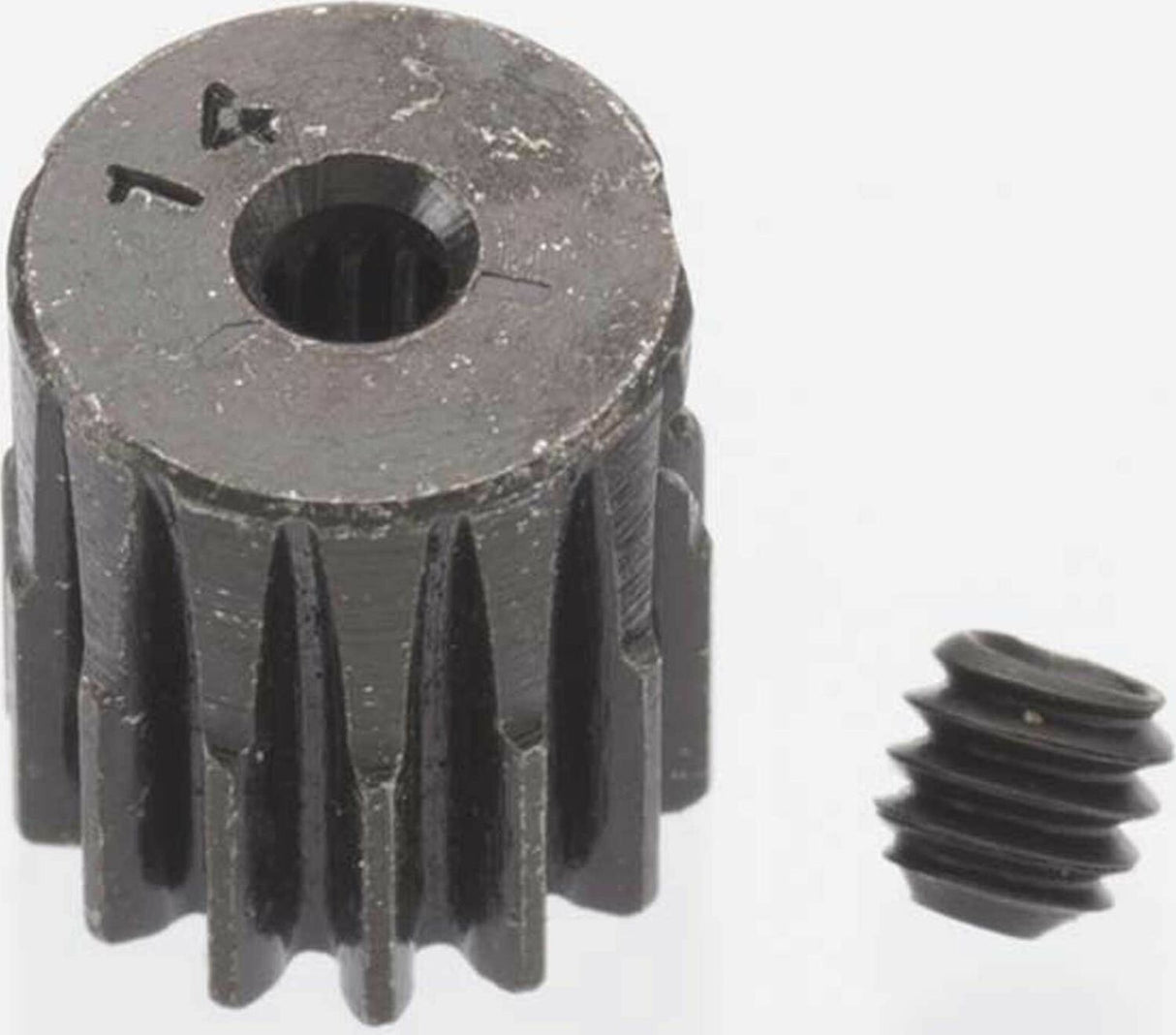 0.5 Module Hard Blackened Steel Mini Pinion 2mm, 14T