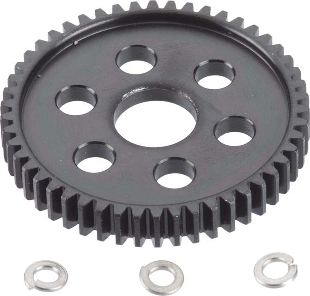 32p Hard Black Steel Spur, 50T: short course truck, monster truck 4x4