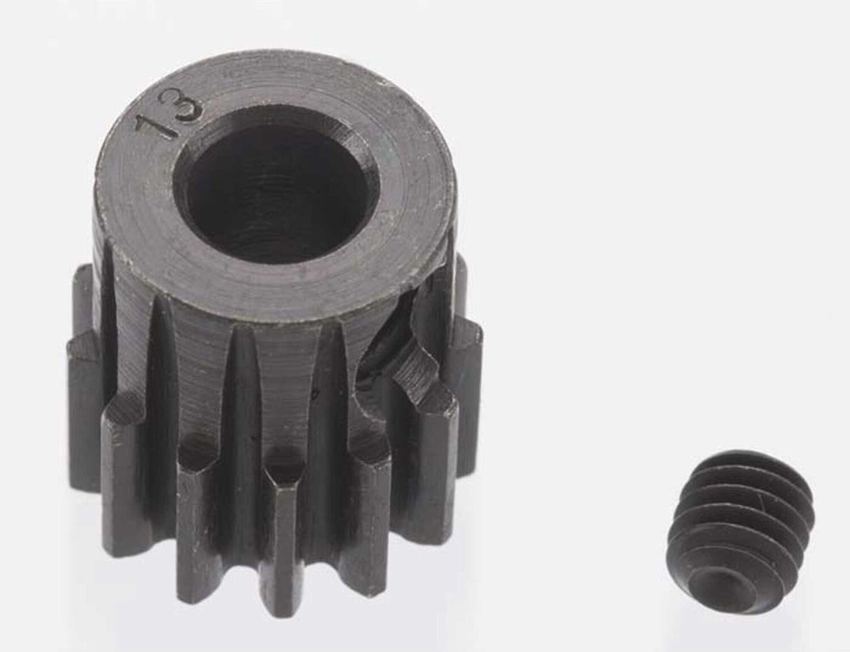 Extra Hard 13 Tooth Blackened Steel 32p Pinion, 5mm