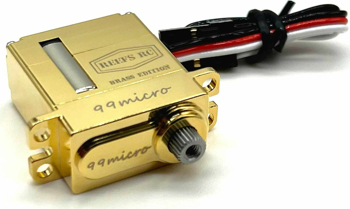 99 Micro Digital Metal Gear Waterproof Servo, Brass Edition