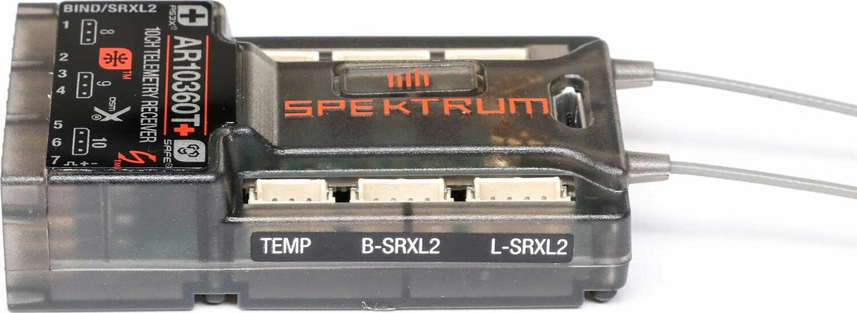 AR10360T+ DSMX 10-Channel AS3X+ & SAFE Telemetry Receiver