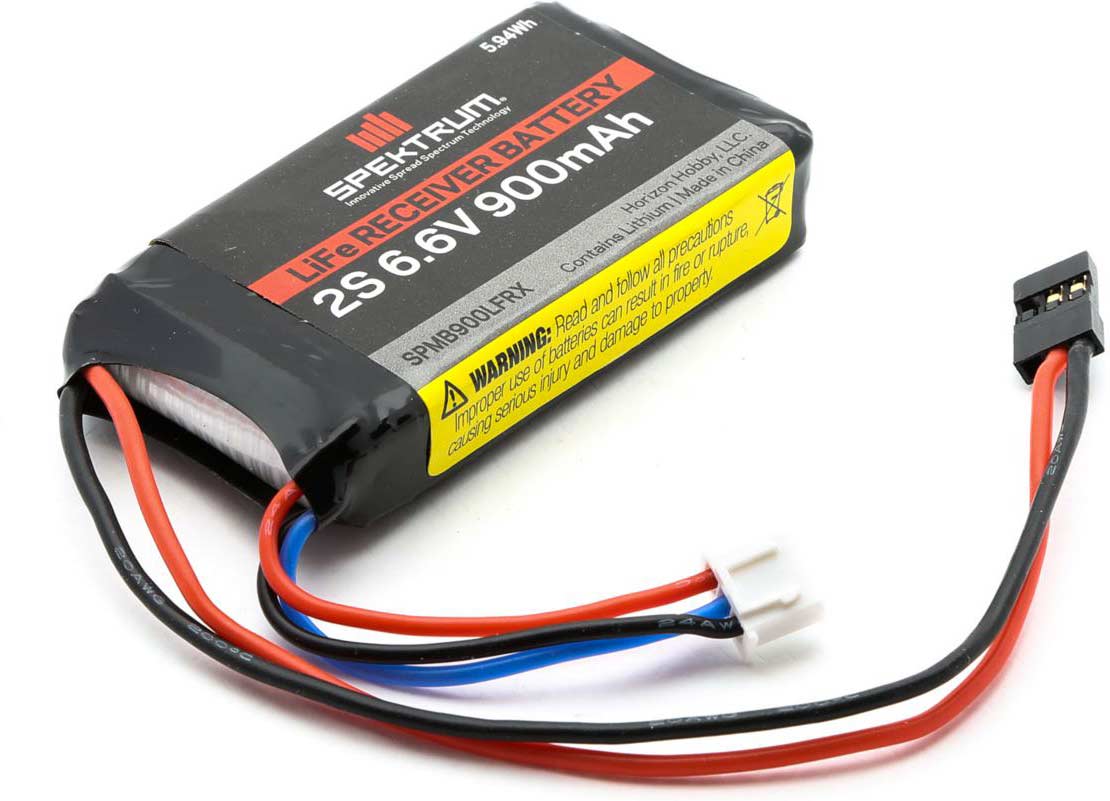 6.6V 900mAh 2S LiFe Receiver Battery