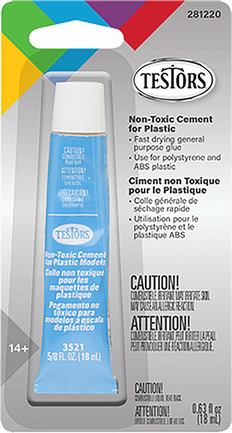 Cement for Plastics, Non-Toxic, 5/8 oz