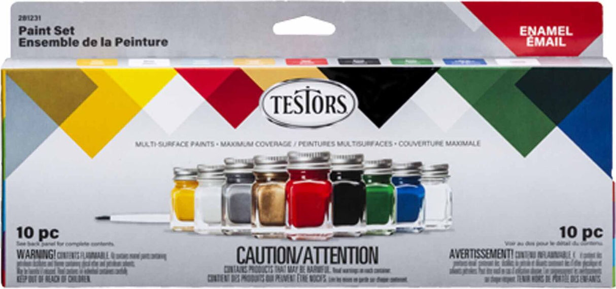 9 Bottle Enamel Paint Set, All Purpose