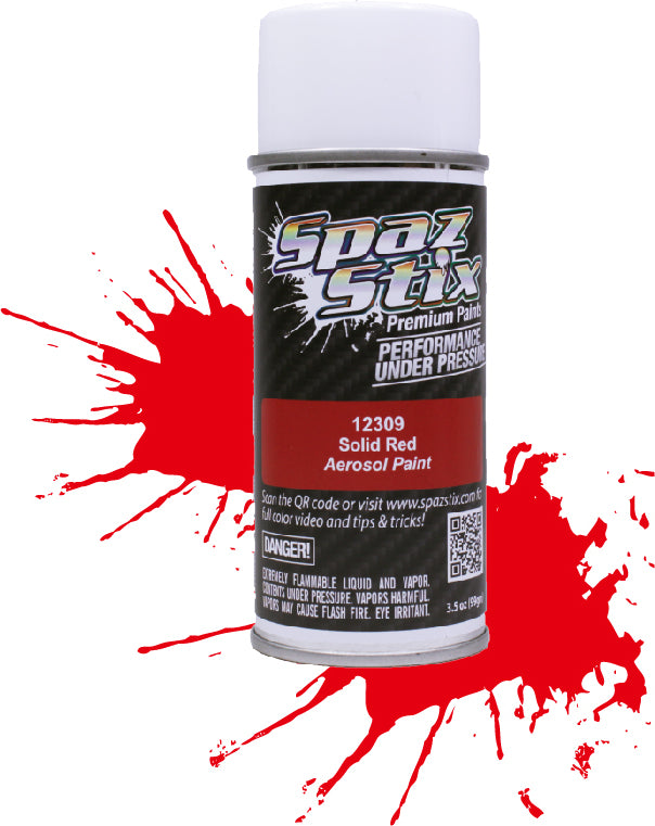 Solid Red Aerosol Paint, 3.5oz Can